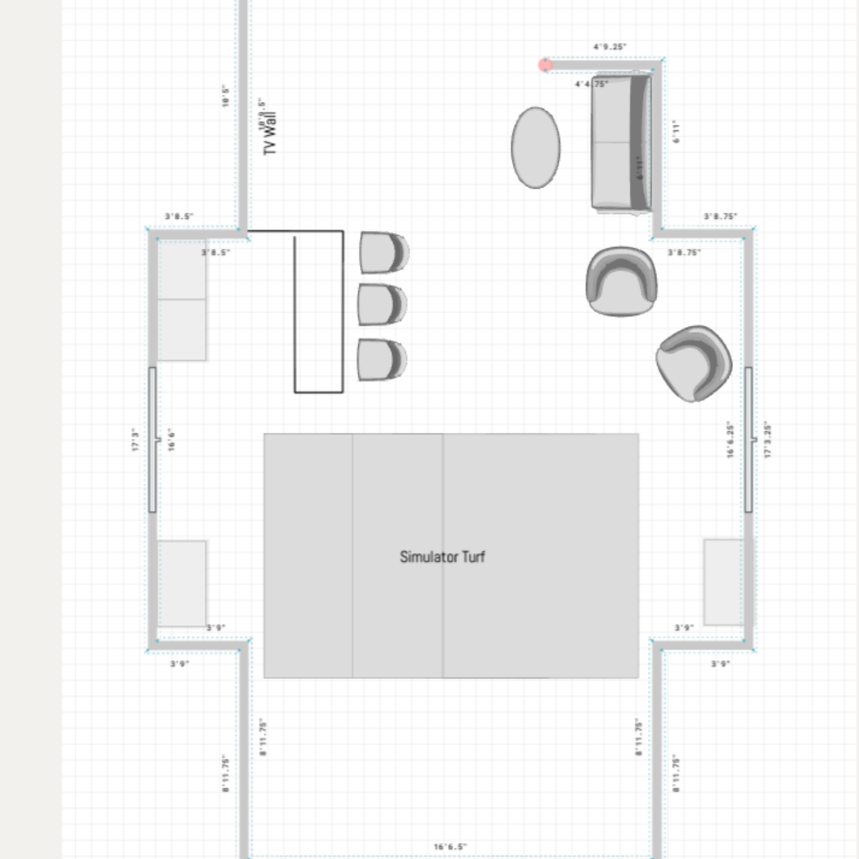 Dr. Reish proposed simulator floor plan